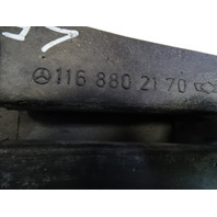 80 Mercedes W116 300SD trim, bumper end extension, left front 1168802170