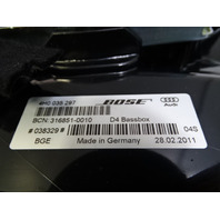 11 Audi A8 D4 Speaker, Door Woofer Bose Front Right 4H0035297