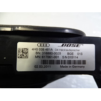 11 Audi A8 D4 Speaker, Rear Center Woofer Bose, 4h0035481a