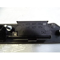 11 Audi A8 D4 trim, rear license plate lamp w/bracket, 4h0827574