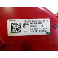 11 Audi A8 D4 Light Lamp, Taillight Brake Outer Left Rear 4H0945095A