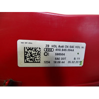 11 Audi A8 D4 Light Lamp, Taillight Brake Inner Right Rear 4H0945094A