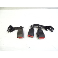 11 Audi A8 D4 seat belt buckle set, rear, black, 4h0857739 4h0857740