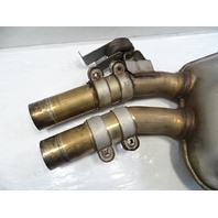 11 Audi A8 D4 exhaust muffler resonator center 4h0253411