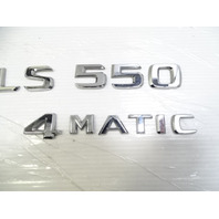  emblem set, on trunk lid CLS550 4Matic, 12-18 Mercedes-Benz W218 CLS550