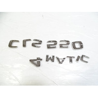  emblem set, on trunk lid CLS550 4Matic, 12-18 Mercedes-Benz W218 CLS550
