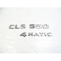  emblem set, on trunk lid CLS550 4Matic, 12-18 Mercedes-Benz W218 CLS550