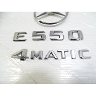  emblem set, on trunk lid E550 4Matic, 2128170016, 10-16 Mercedes-Benz W212 E550