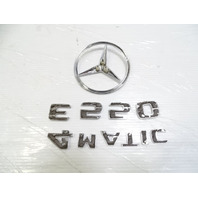  emblem set, on trunk lid E550 4Matic, 2128170016, 10-16 Mercedes-Benz W212 E550