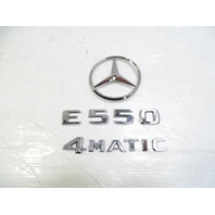  emblem set, on trunk lid E550 4Matic, 2128170016, 10-16 Mercedes-Benz W212 E550