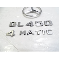  emblem set, on trunk lid GL450 4Matic, 1668170116, 13-16 Mercedes-Benz X166 GL450