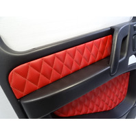 2015 Mercedes W463 G63 door panel, left rear 4637305251 black/red