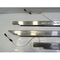 2015 Mercedes W463 G63 trim set, illuminated door step sill scuff plate AMG