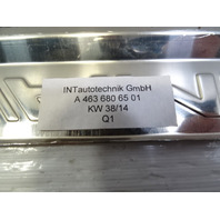 2015 Mercedes W463 G63 trim, 5th door step sill 4636806501 AMG Logo