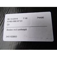 2015 Mercedes W463 G63 carpet set, floor black