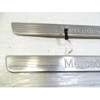 14 Mercedes X166 GL450 trim set, illuminated door step sill scuff plate, 1666809500, 1666860736