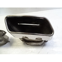 14 Mercedes X166 GL450 exhaust, muffler tips, 2214903527 2214903627