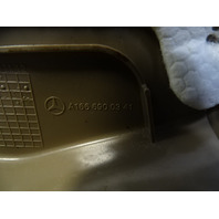 14 Mercedes X166 GL450 trim, trunk step sill scuff plate, beige, 1666900341