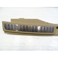 14 Mercedes X166 GL450 trim, trunk step sill scuff plate, beige, 1666900341