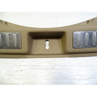 14 Mercedes X166 GL450 trim, trunk step sill scuff plate, beige, 1666900341