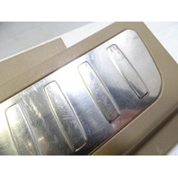 14 Mercedes X166 GL450 trim, trunk step sill scuff plate, beige, 1666900341