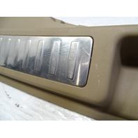 14 Mercedes X166 GL450 trim, trunk step sill scuff plate, beige, 1666900341