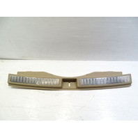 14 Mercedes X166 GL450 trim, trunk step sill scuff plate, beige, 1666900341