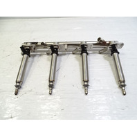 14 Mercedes X166 GL450 fuel rail w/ injectors, set of 4, left 2780703395 2780700687