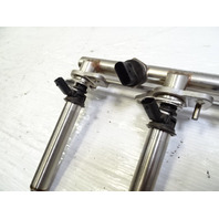 14 Mercedes X166 GL450 fuel rail w/ injectors, set of 4, right 2780703495 2780700687