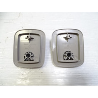 03 Mercedes R230 SL500 luggage seat belt clips buckles, rear 2308600096 alpaca gray