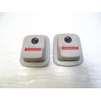 03 Mercedes R230 SL500 luggage seat belt clips buckles, rear 2308600096 alpaca gray