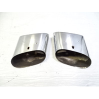03 Mercedes R230 SL500 exhaust tips, set, left and right OEM