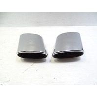 03 Mercedes R230 SL500 exhaust tips, set, left and right OEM