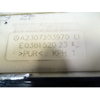 03 Mercedes R230 SL500 trim, door panel card, left, 2307203970, alpaca gray