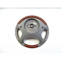 03 Mercedes R230 SL500 steering wheel, leather/wood, alpaca gray