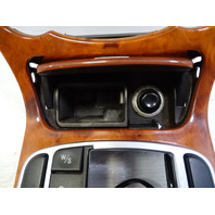 03 Mercedes R230 SL500 center console, wood trim, w/ashtray, 2306801539, walnut