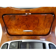 03 Mercedes R230 SL500 center console, wood trim, w/ashtray, 2306801539, walnut