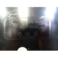 03 Mercedes R230 SL500 trim door panel storage tray pocket, left, 2307200103 alpaca gray
