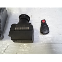 03 Mercedes R230 SL500 engine ignition ecu computer key fob & shifter 1131531091