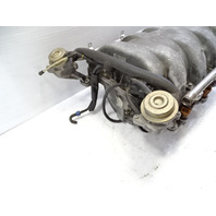 03 Mercedes R230 SL500 intake manifold, w/fuel injectors, 1131400401