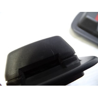 06 Mercedes R230 SL500 luggage seat belt clips buckles, rear 2308600096, dark gray