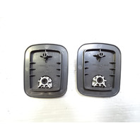 06 Mercedes R230 SL500 luggage seat belt clips buckles, rear 2308600096, dark gray