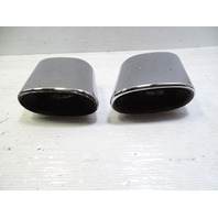 06 Mercedes R230 SL500 exhaust tips, set, left and right OEM