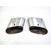 06 Mercedes R230 SL500 exhaust tips, set, left and right OEM