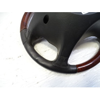 06 Mercedes R230 SL500 steering wheel, leather/wood, black