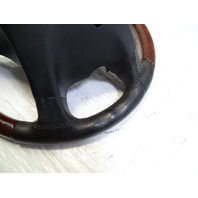 06 Mercedes R230 SL500 steering wheel, leather/wood, black