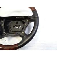 06 Mercedes R230 SL500 steering wheel, leather/wood, black