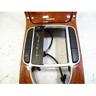 06 Mercedes R230 SL500 center console wood trim with ashtray, walnut veneer, 2306801836