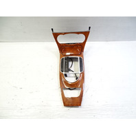06 Mercedes R230 SL500 center console wood trim with ashtray, walnut veneer, 2306801836