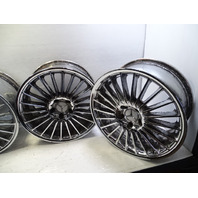 06 Mercedes R230 SL500 wheel set, rim 2304011502 2304011602 8.5x18 9.5x18 ET30 ET33 Staggered